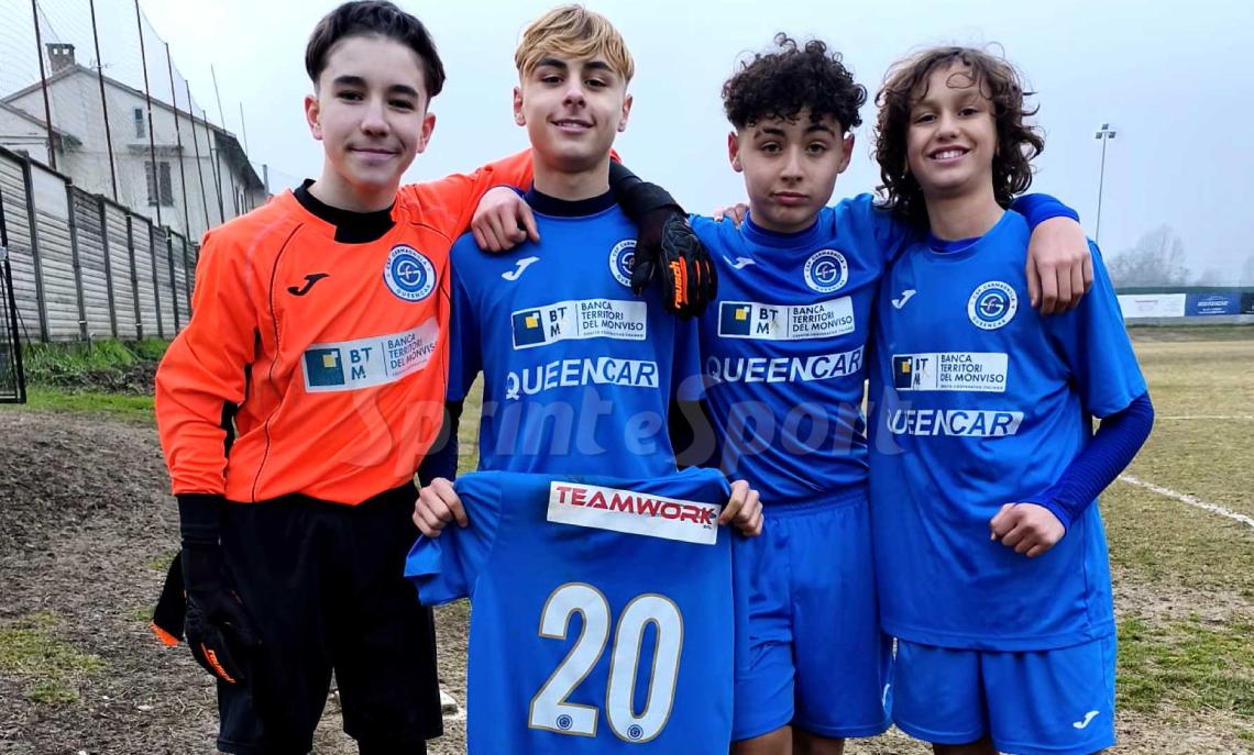 Under 14 Provinciali Torino Girone D, Carmagnola-Pancaliericastagnole 3-0: Simone Samson, Daniel Marino, Alessandro Di Benedetto e Cristian Miglino