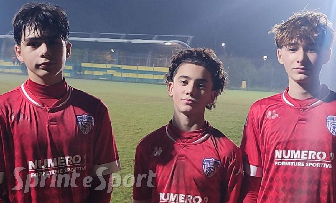 Flavio Canadelli, Mattia Lonati e Giacomo Teli; VIGE MILANO UNDER 15