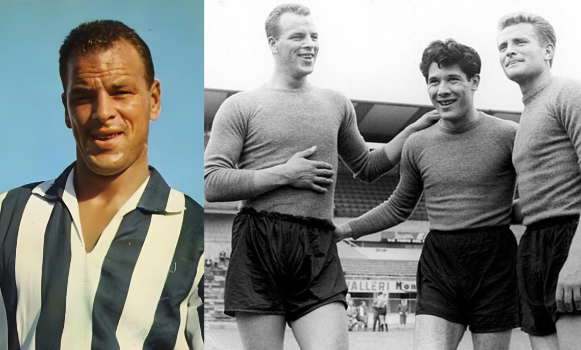 John Charles e a destra con Sivori e BonipertiJohn Charles e a destra con Sivori e Boniperti