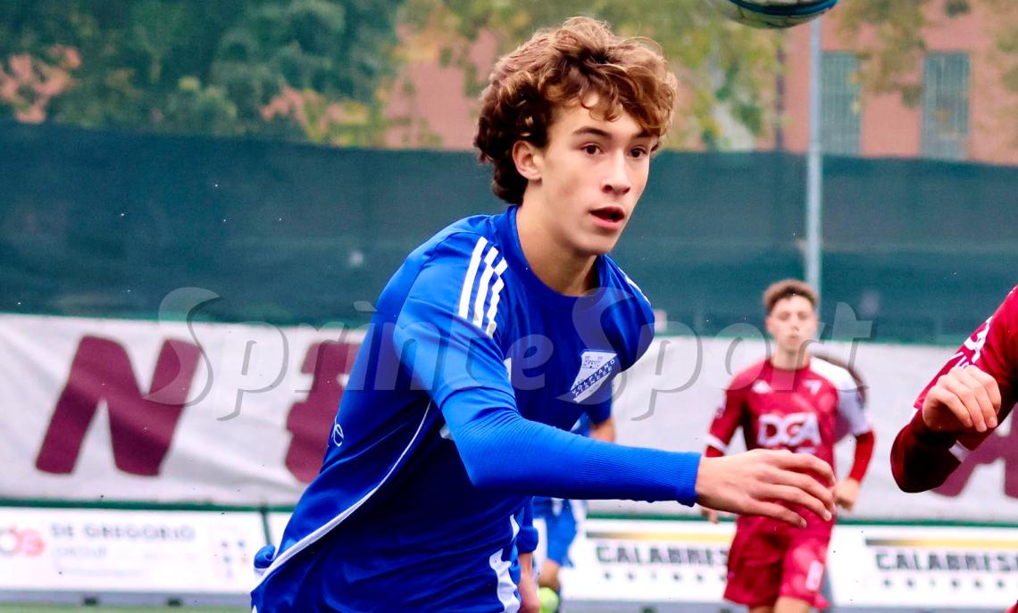 Under 15 Regionali, Zeno Corrieri terzino sinistro classe 2011 della Volpiano Pianese