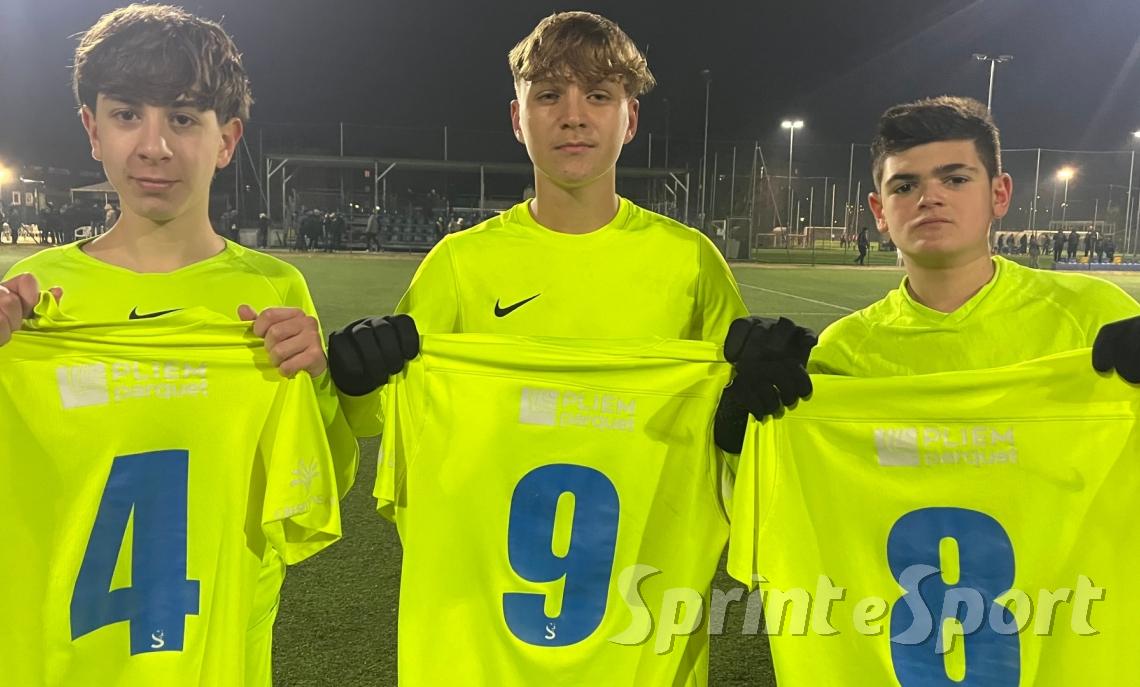 UNDER 15 &Eacute;LITE Gli eroi di Sedriano (da sinistra): Lasiepe, Karpik, Tamburrino