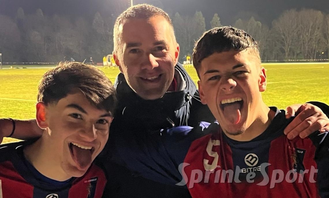 Under 19 Cinisello - Atzeni, Di Cosmo e mister Bertin