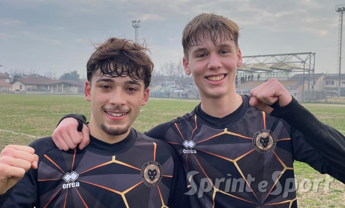 AC LEON UNDER 19 NAZIONALE &bull; Massimo e Bonora, protagonisti nella vittoria contro il Sangiuliano City