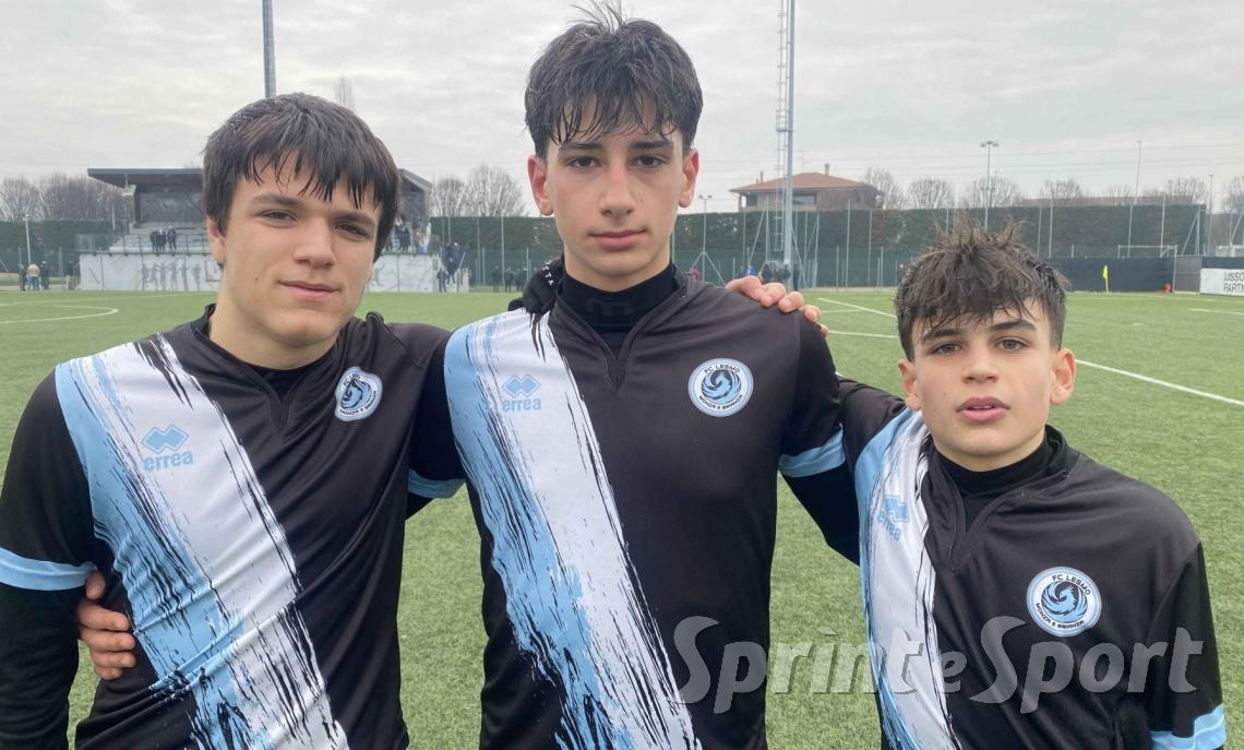 UNDER 15 LESMO &bull; Ismael Cipressi, Matteo Fossati e Riccardo Spiz