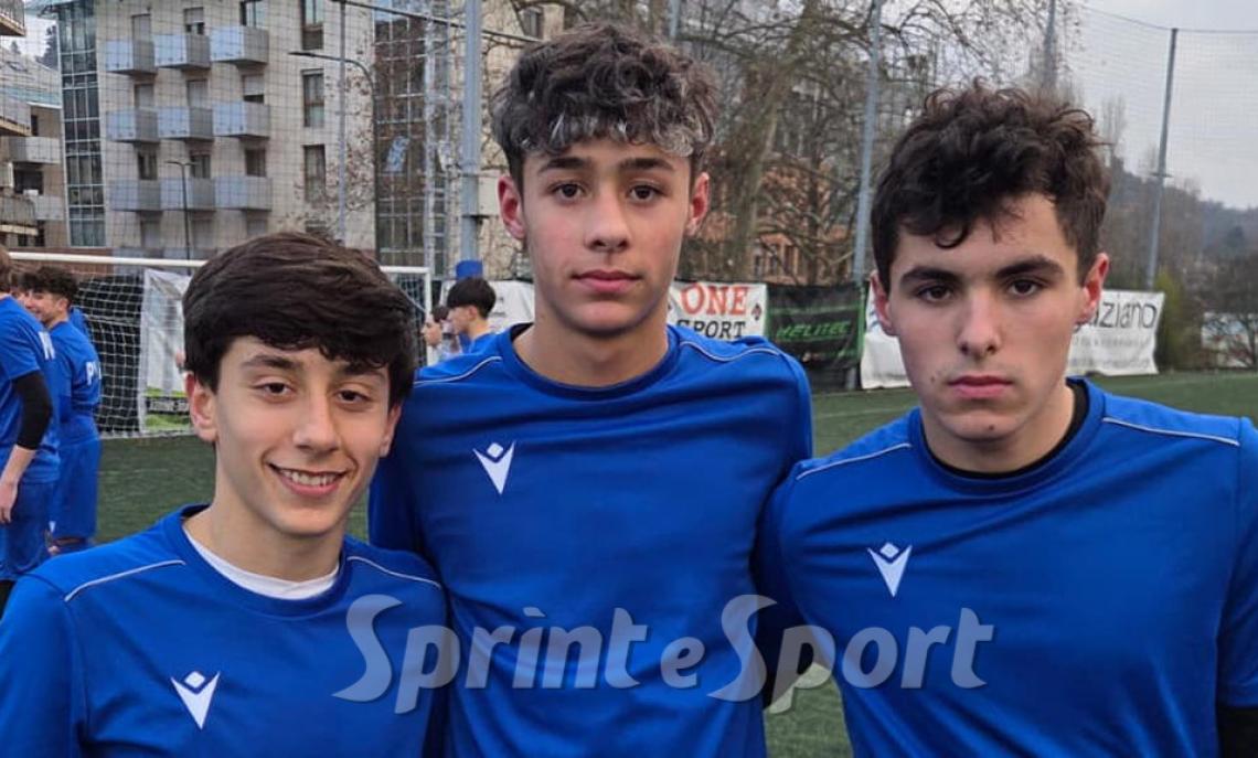 Rappresentativa Piemonte VdA Under 15 &bull; Alessandro Borelli (Pro Eureka), Simone Scalerandi (Morevilla) e Leonardo Demichelis (Centallo)