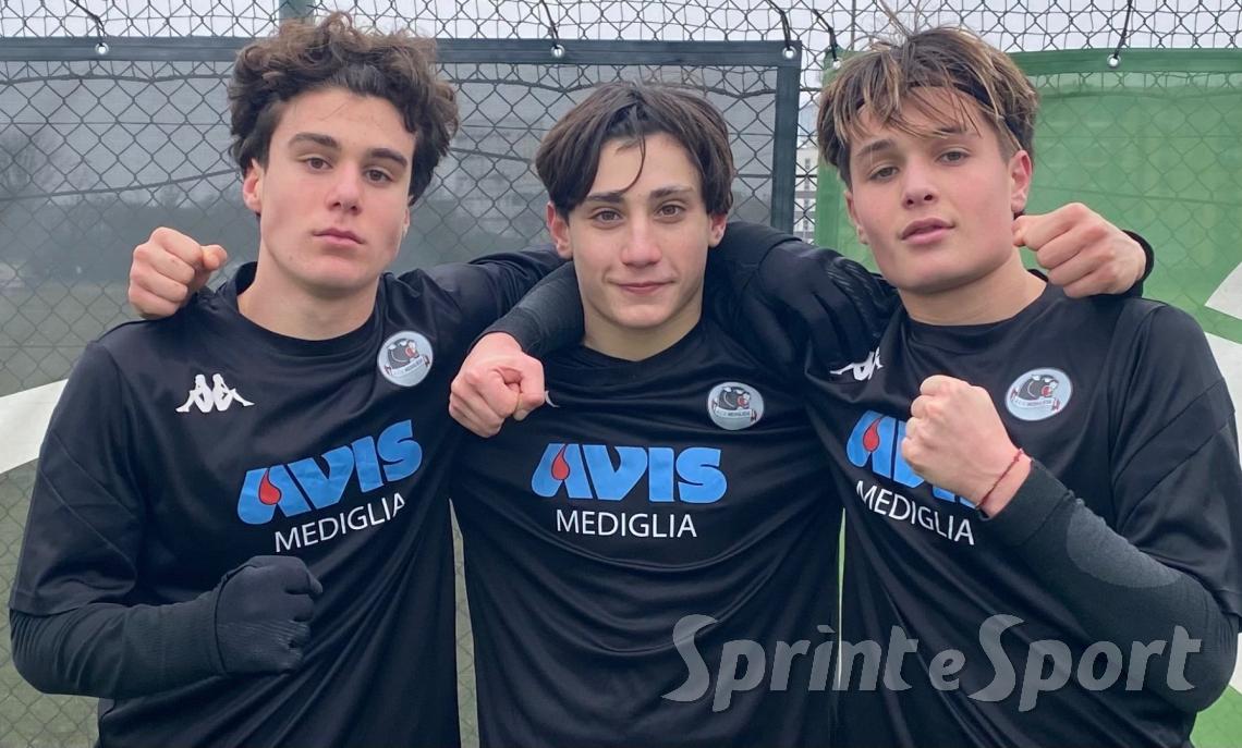 Alessio Livraghi, Gabriele Rivieccio e Riccardo Pizzamiglio: i migliori &bull; MEDIGLIESE UNDER 16