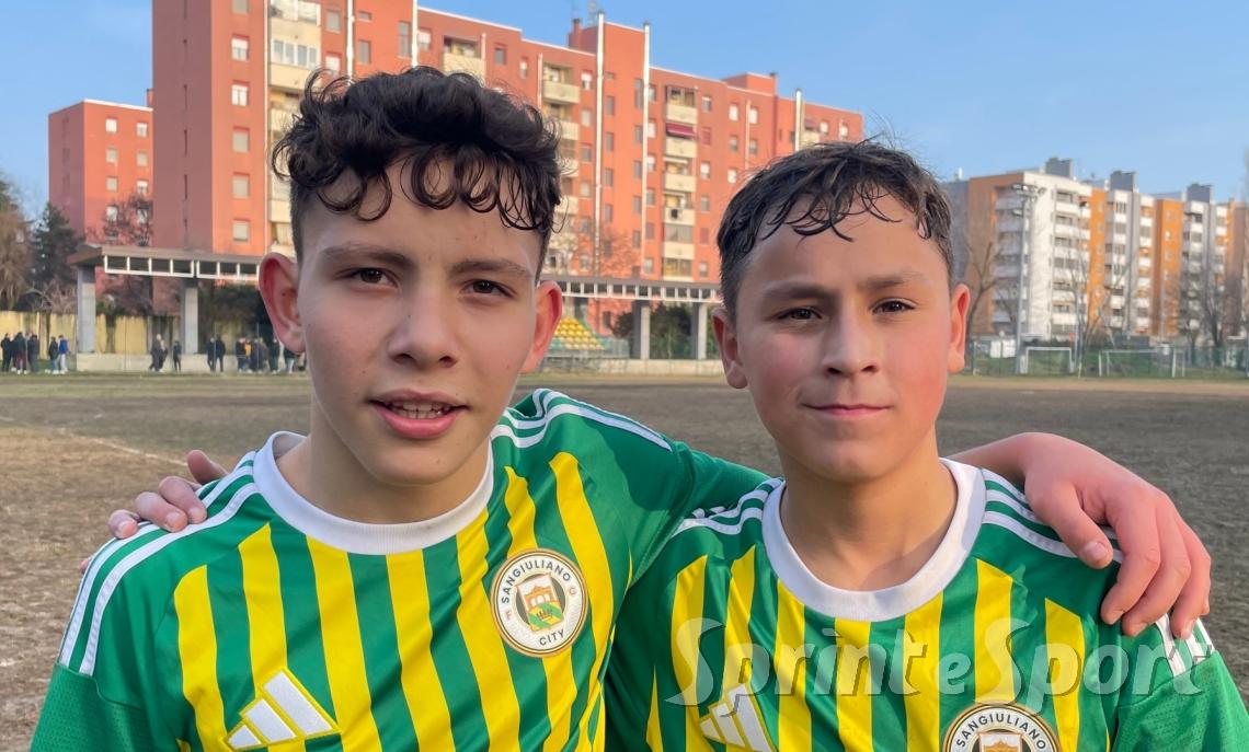 SANGIULIANO CITY UNDER 14 &bull; Cavalleri e Oarza, protagonisti nel match contro il Real Milano