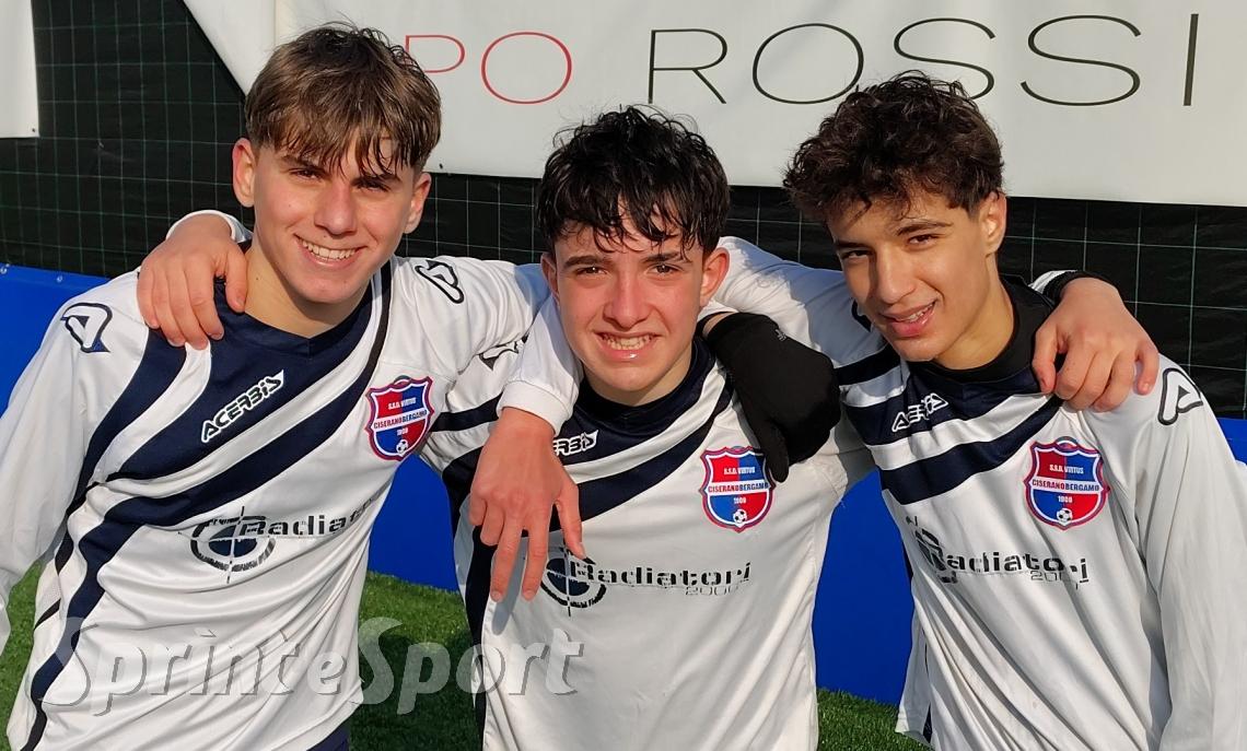 UNDER 15 &Eacute;LITE VIRTUS CISERANO BERGAMO &bull; Daniele Morreale, Filippo Mazzoleni e Alessandro Faga