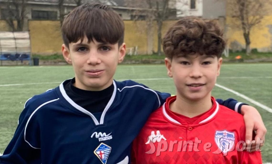 Gianluca Albanese e Matteo Malomo; FORZA E CORAGGIO-VIGE MILANO UNDER 14