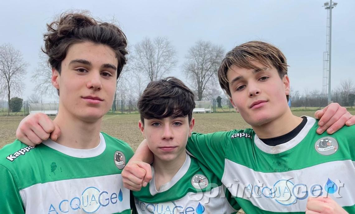 MEDIGLIESE UNDER 16 &bull; Livraghi, Biscaro e Pizzamiglio, mattatori nella sfida contro lo Sportinzona