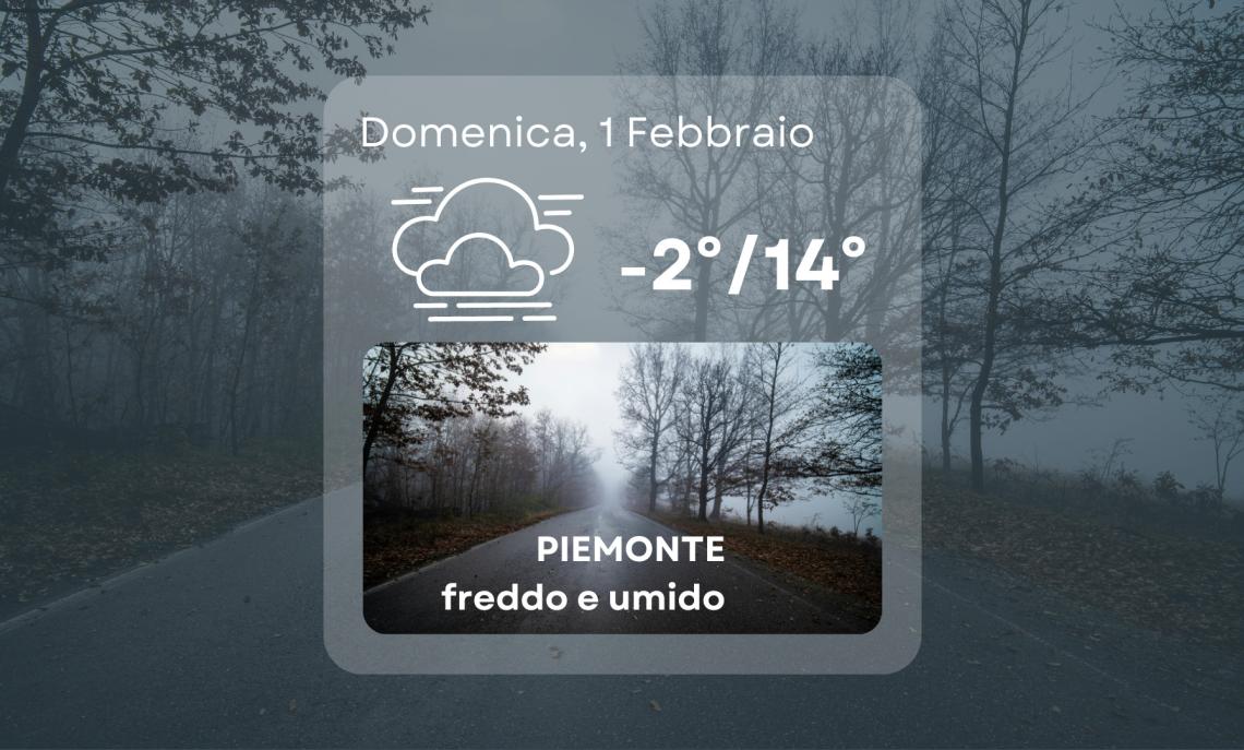 Meteo Piemonte, 1 febbraio 2026: freddo educato e nebbia mattutina: giornata da gestire con calma