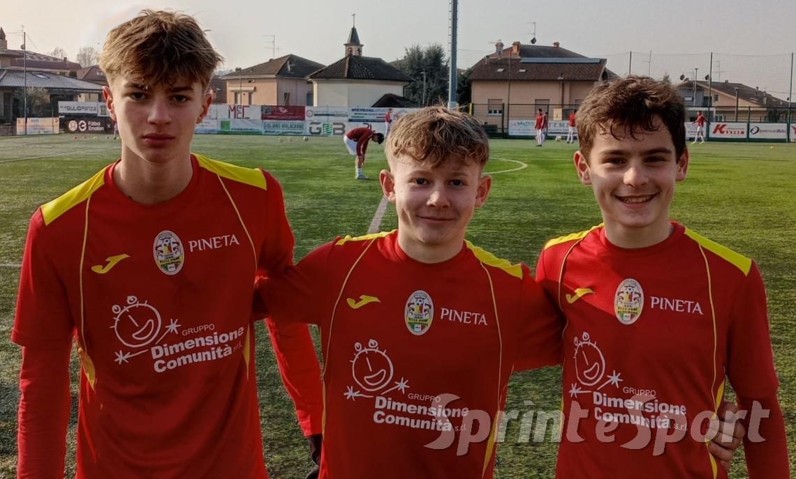 UNDER 14 VILLA VALLE &bull; Riccardo Trombetta, Davide Musitelli e Andrea Poloni