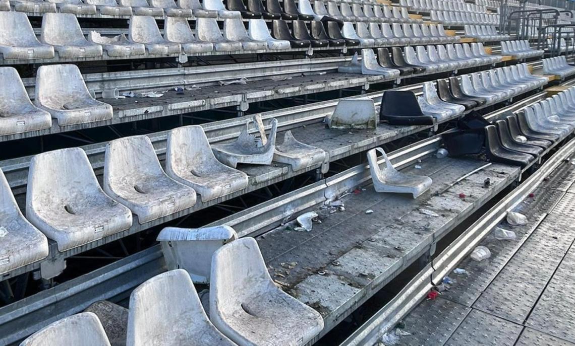 ALESSANDRIA-CUNEO OLMO COPPA ECCELLENZA - STADIO SILVIO PIOLA SEGGIOLINI DIVELTI