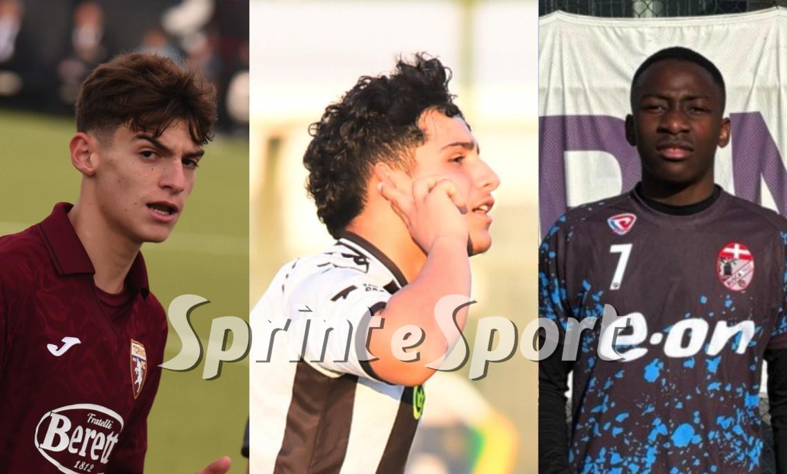 UNDER 16 &bull; Alessandro Rua (Torino), Lorenzo Cammarata (Bra) e Sualeh Camara (Virtus Entella)