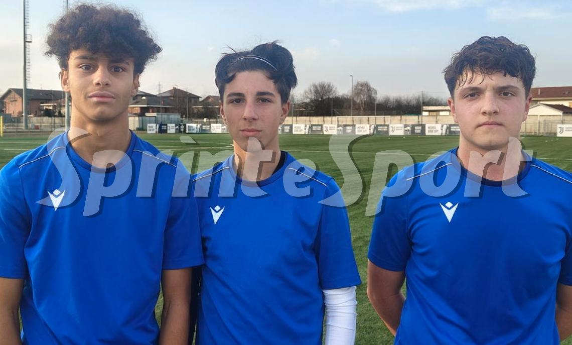 UNDER 16 &bull; Ahmed Mouatamid (Fulgor Chiavazzese),  Roberto Tucci (Spazio Talent) e Lorenzo Bruschetta (Baveno Stresa).