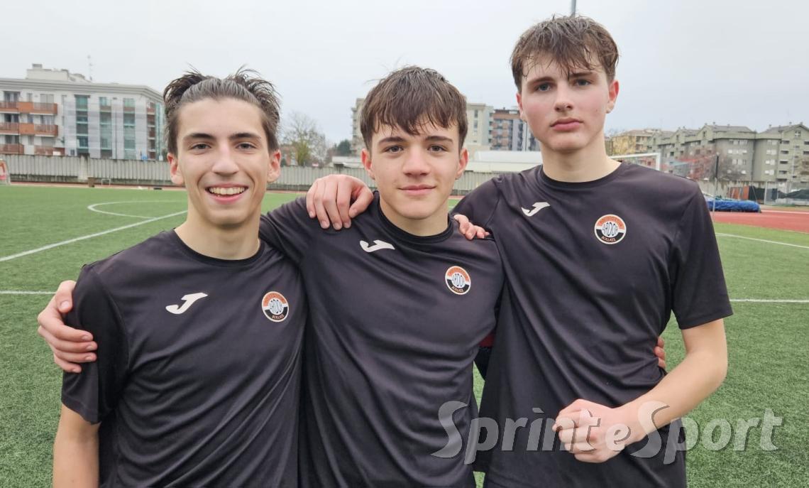 Nicolas Palmeri, Cristian Ibraliu e Davide Doniselli &bull; ARDOR BOLLATE UNDER 16