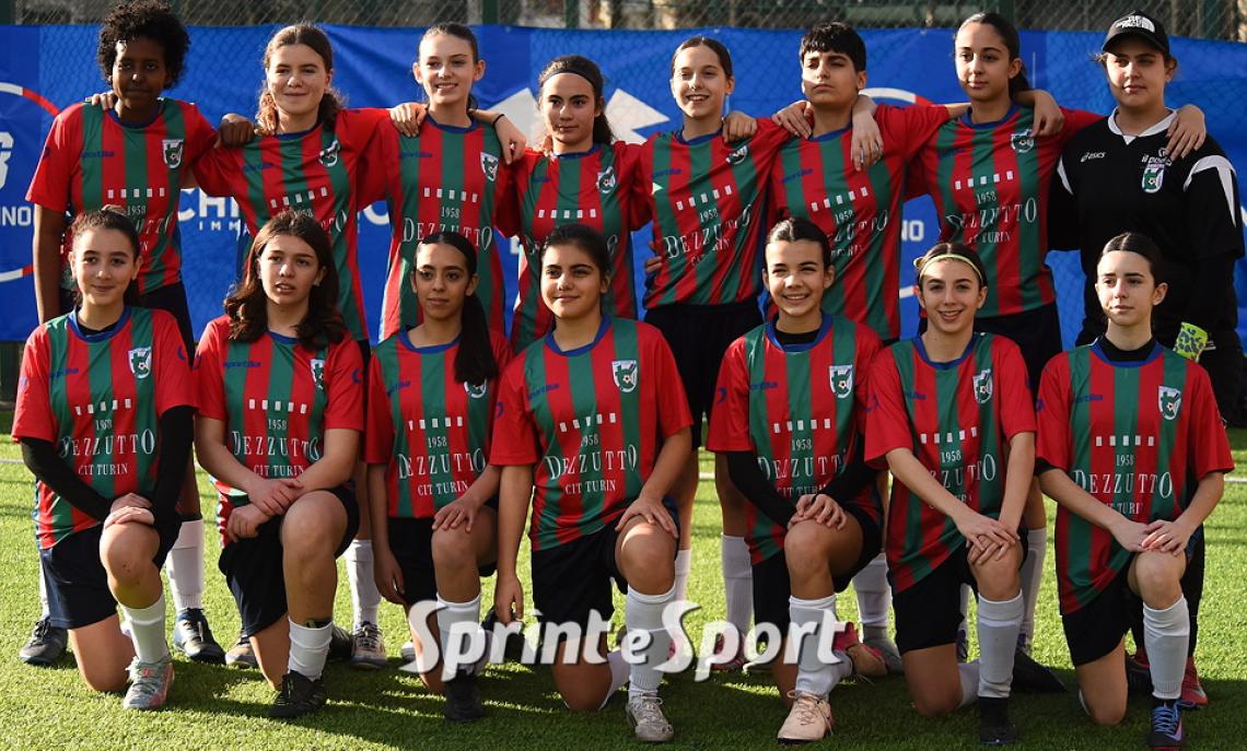 FEMMINILE: il Cit Turin Under 15 prima della vittoria per 3-2 con il River Plaine