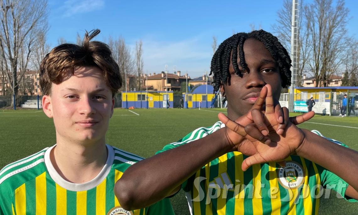 SANGIULIANO CITY UNDER 16 &bull; Corrao e Awungnkeng, protagonisti nella vittoria contro l'Accademia Inter