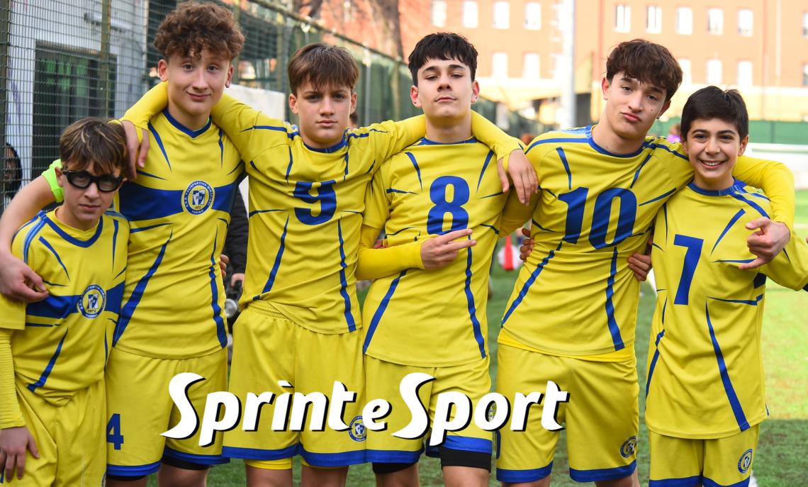 Under 14 Provinciali Torino, Virtus Cenisia-Mirafiori 1-8: gli autori dei gol giallobl&ugrave; Marco Montefusco, Daniel Condrea, Gabriele Vercelli, Robert Jacota, Leonardo Muja e Rayan Cavallo (foto Cassar&agrave;)