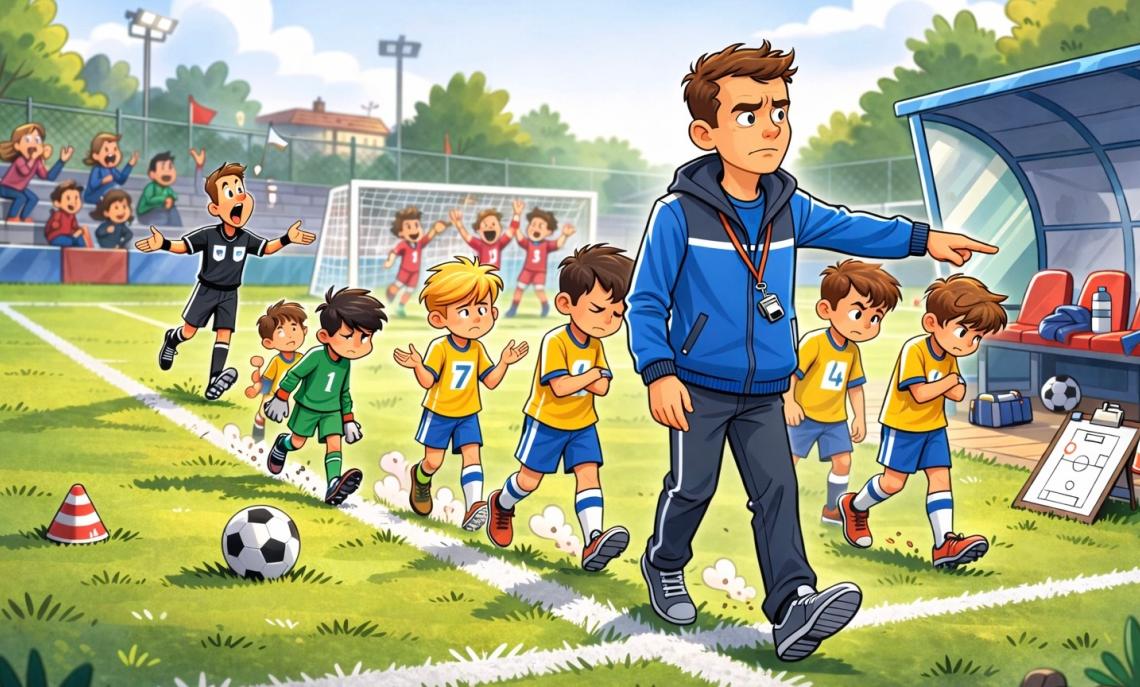 Caos in una partita di dodicenni: insulti e spintoni ai ragazzi, l'allenatore ritira la squadra