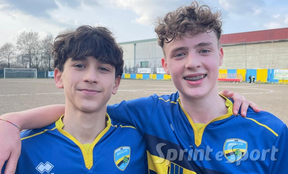 MACALLESI UNDER 14 &bull; Bertacchini e Focarete, mattatori del match contro il Rogoredo