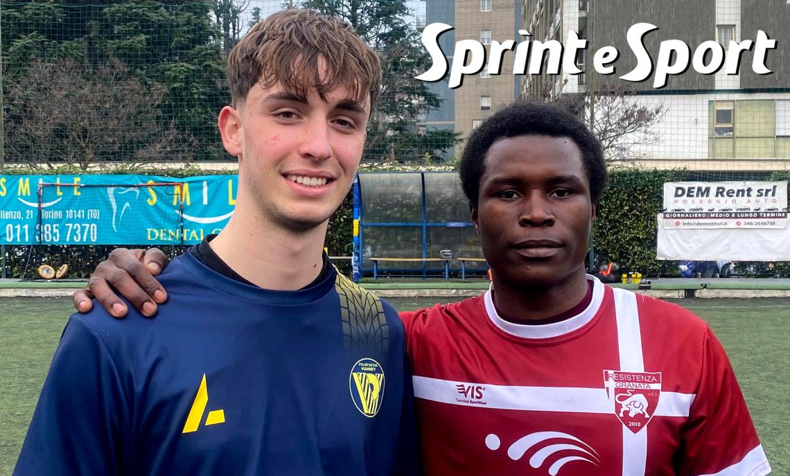 Under 19 Piemonte Torino, Vianney-Resistenza Granata 3-3, in foto: Carlo Panattoni e Mohamad Camara