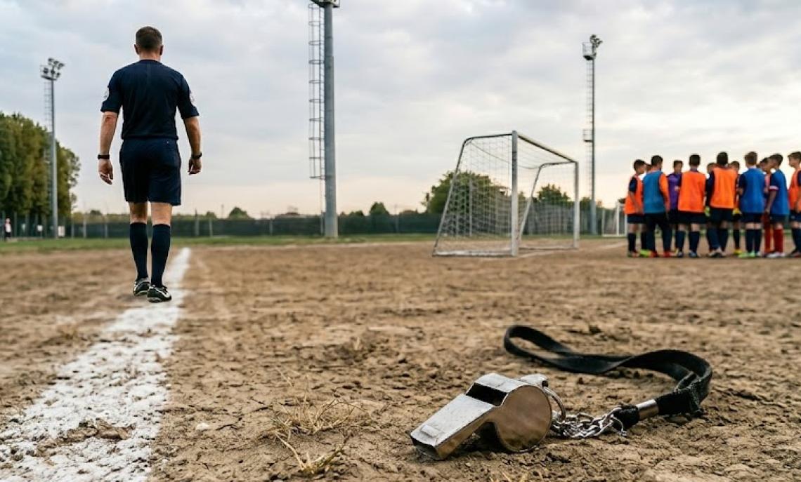 Confusione sugli spalti dopo un rigore assegnato, l'arbitro se ne va: caos in una partita di undicenni