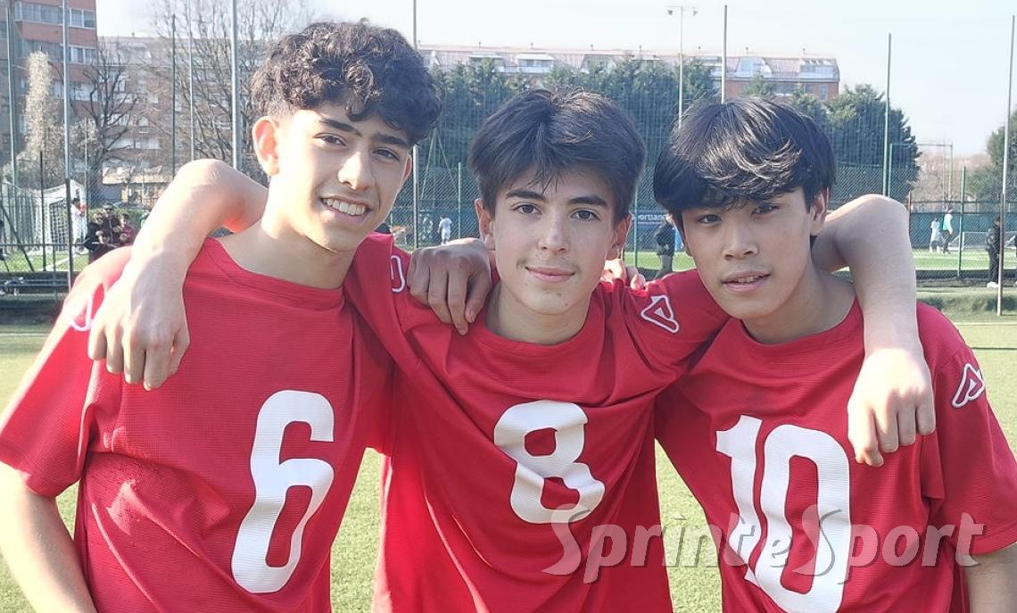Simone Palazzo, Alessio Barone e Czyrill Mario Baldo; BARONA SPORTING UNDER 14