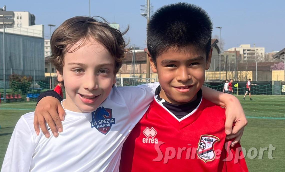 PULCINI B LA SPEZIA-ACADEMY CALVAIRATE &bull; I mattatori di giornata: Decarli (tripletta) e Aliaga (doppietta)