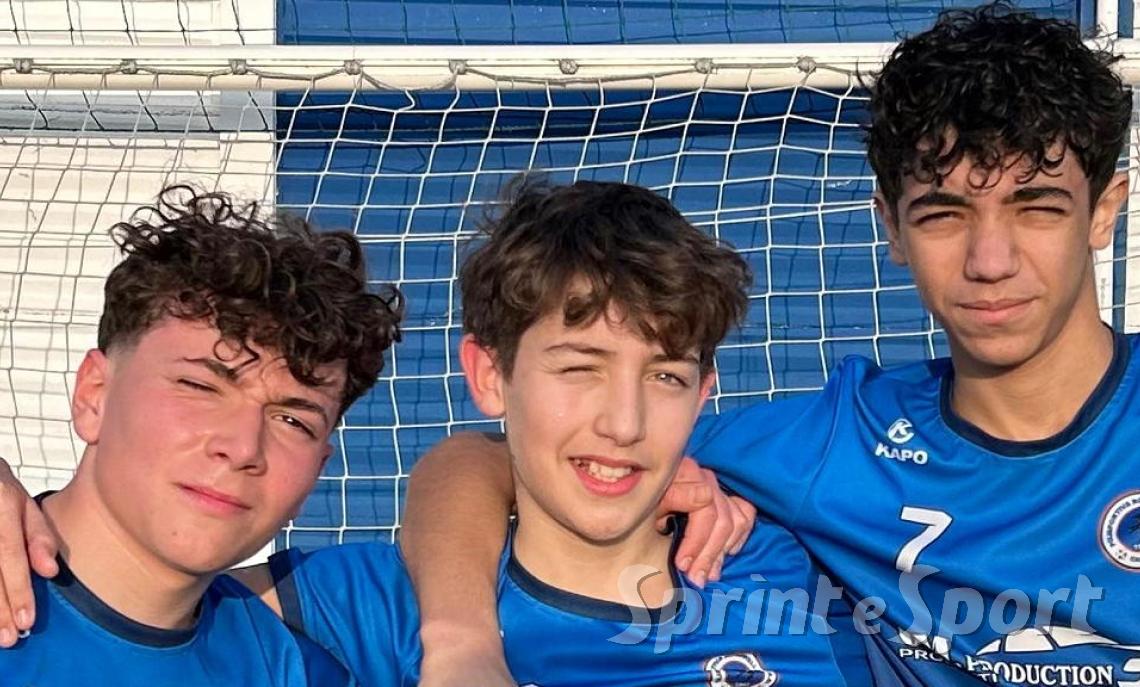 Luigi Sgaravatti, Lorenzo La Bianca e Elsayed Sabra; RONDINELLA UNDER 14