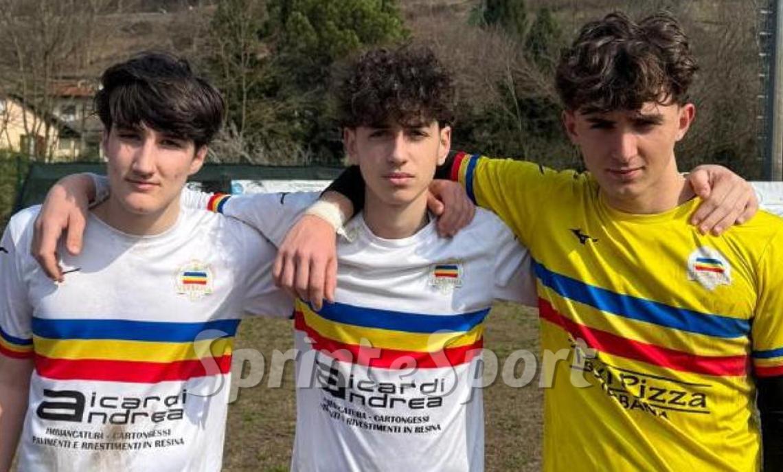 Under 15 - Verbania-Baveno Stresa - I marcatori Gattei e Bego e il portiere Ingletti