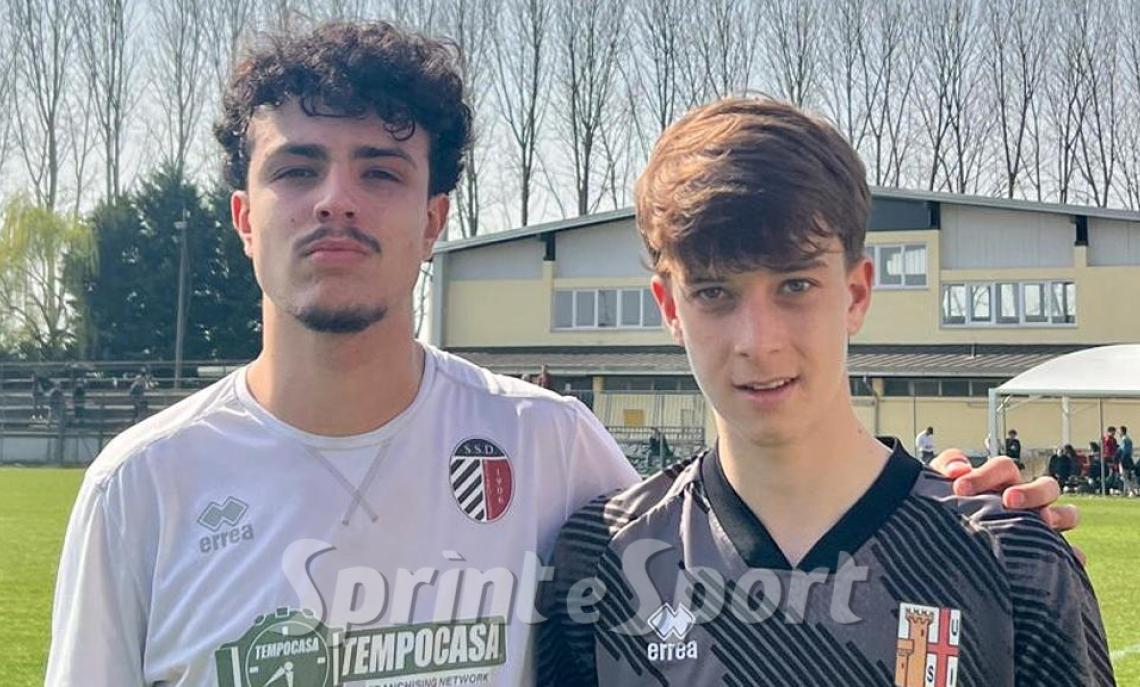 Regionali Piemonte Under 17 Ivrea-Rivarolese 1-1 &bull; A sinistra Novaria (R) a destra Glisenti (I)