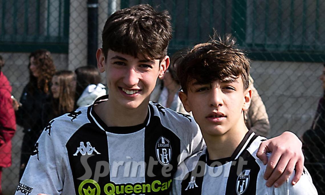 Regionali Piemonte Under 15 Girone C, Lascaris-Lucento 2-1: i migliori (da sinistra) Alessandro Demaria e Alessandro Caputo 