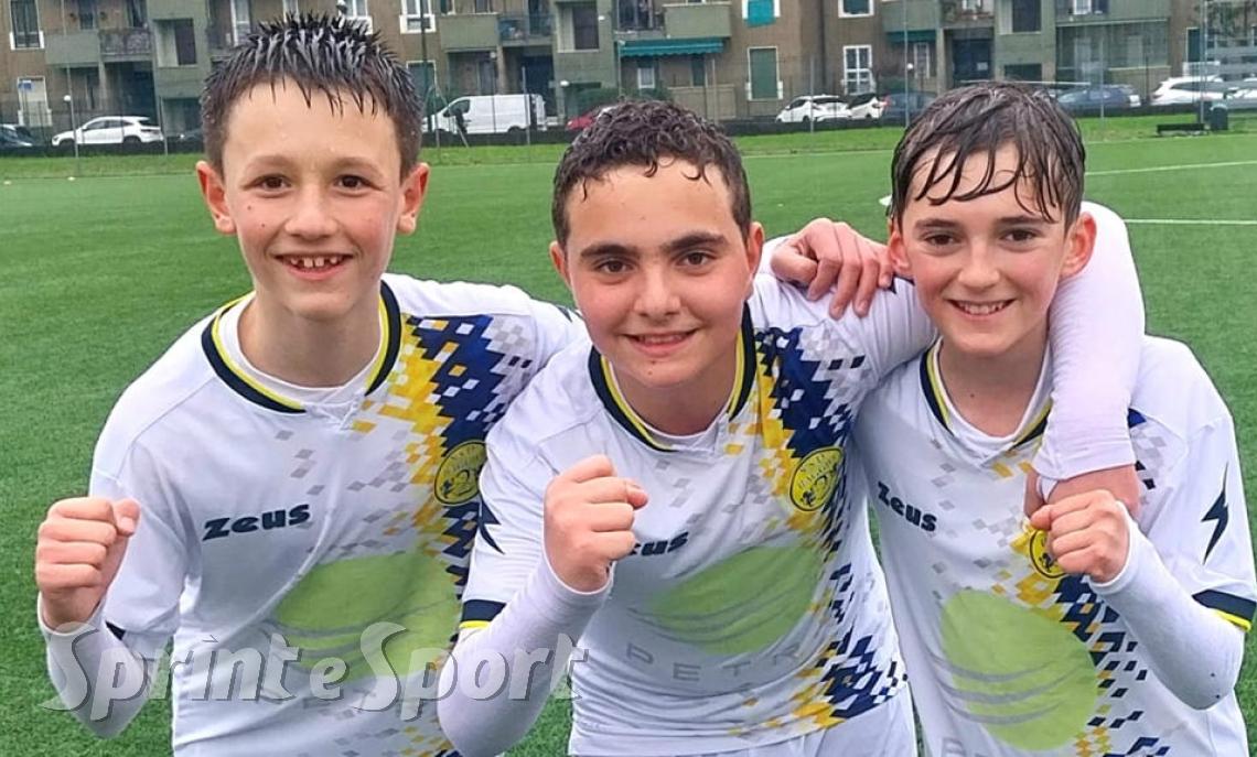 Francesco Ascione, Lucian Ciorici e Francesco Pedrazzini; BAGGIO ESORDIENTI