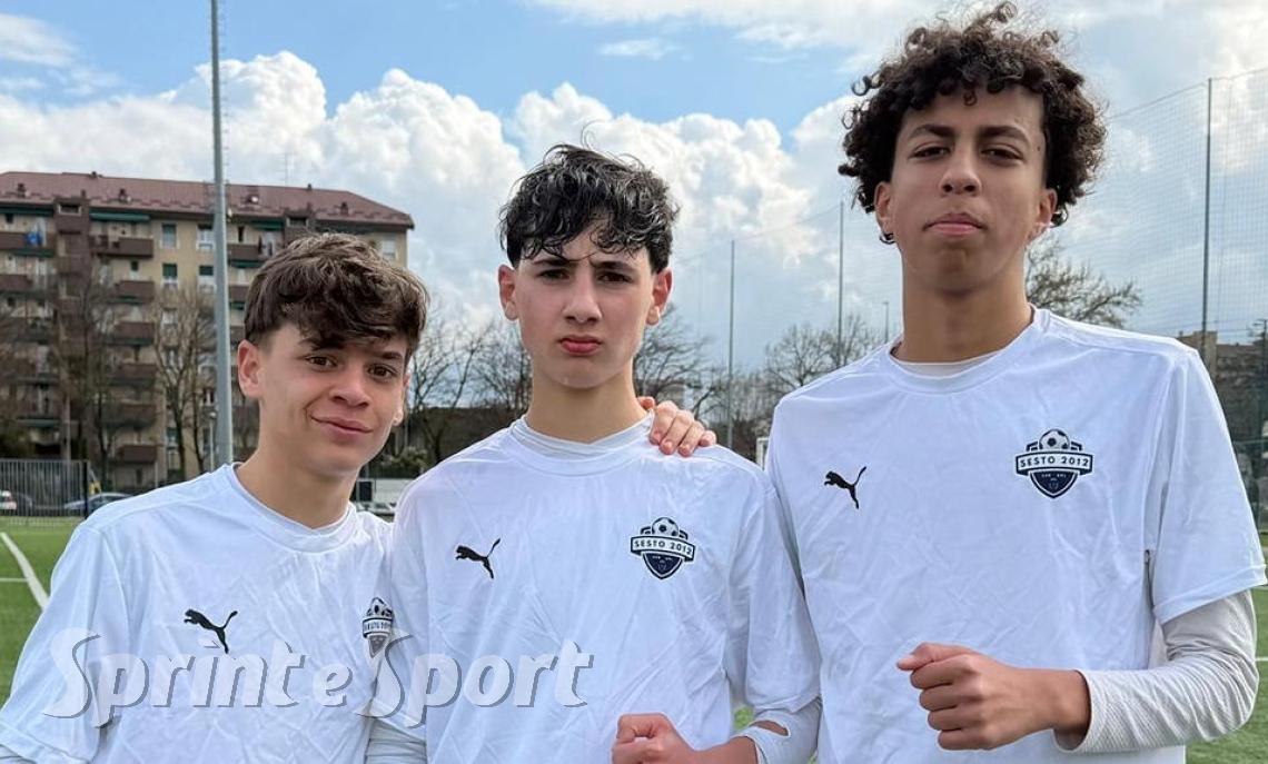Andrea Tirinato, Edoardo Rizzolo e Mohamed El Fayoumi; SESTO 2012 UNDER 17