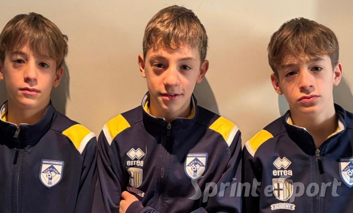 Tommaso, Gabriele e Alberto; FRECCIA AZZURRA ESORDIENTI