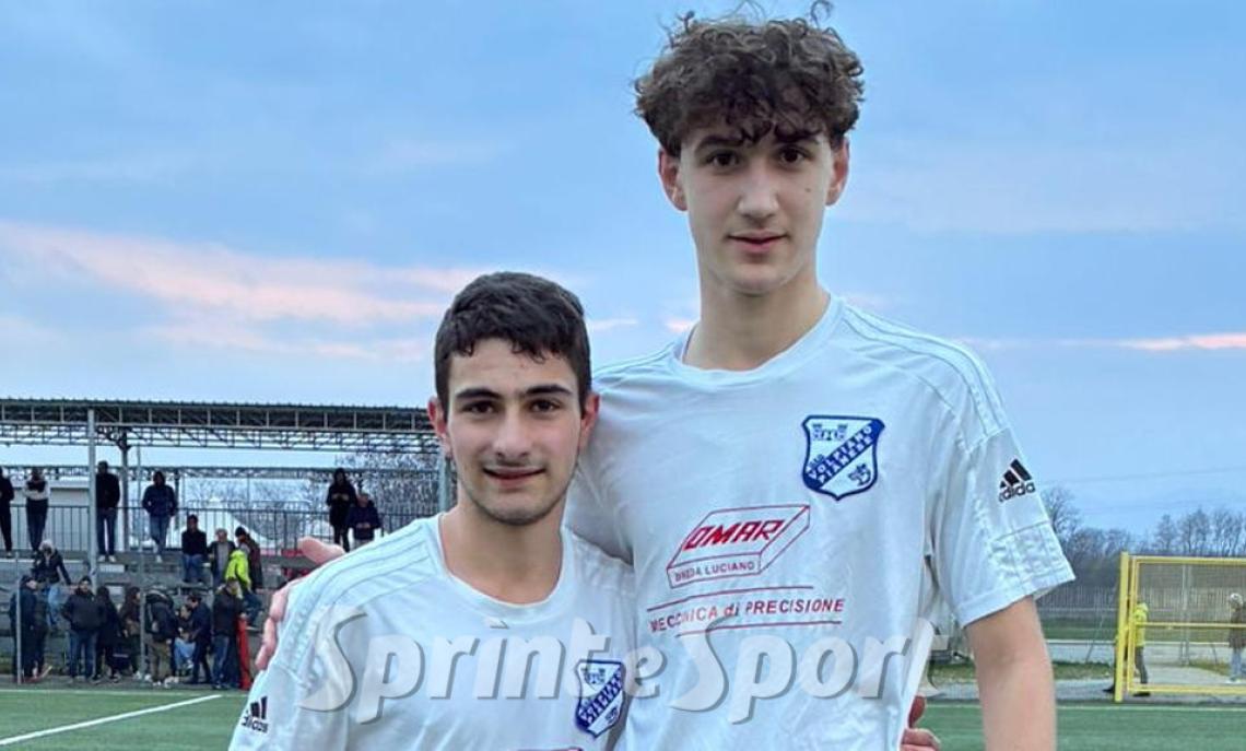 Regionali Piemonte Under 16 Girone B Volpiano Pianese- Pro Eureka 2-1 &bull; I due marcatori delle foxes Demetrio D'Ario e Alberto Mascaro