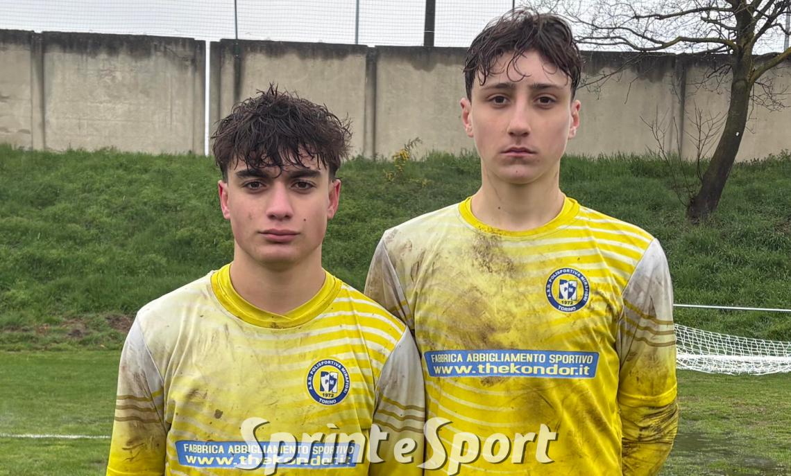 Under 17 Provinciali Pinerolo, S. Piobesi-FC Mirafiori 2-2: Samuel Tarquilio e Alessandro Catino.