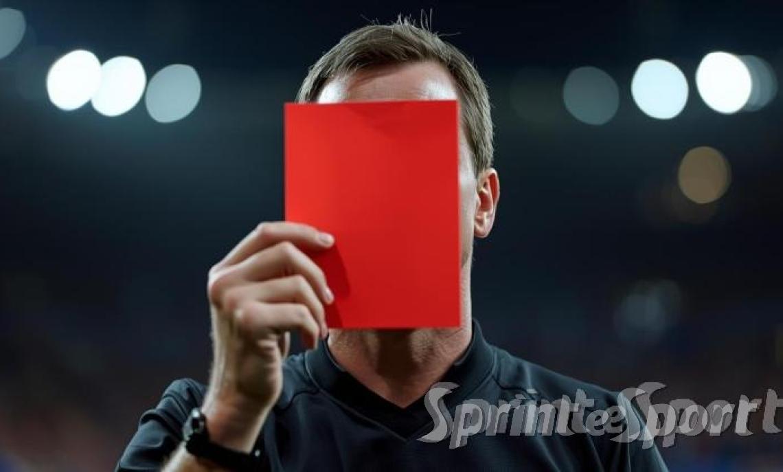 L'arbitro tira fuori il rosso, ma poi lo toglie e il giocatore prima espulso fa gol!