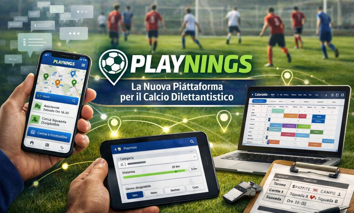 Playnings, addio ale chat infinite! Ecco la rivoluzione per trovare amichevoli e gestire tutta l&rsquo;attivit&agrave;