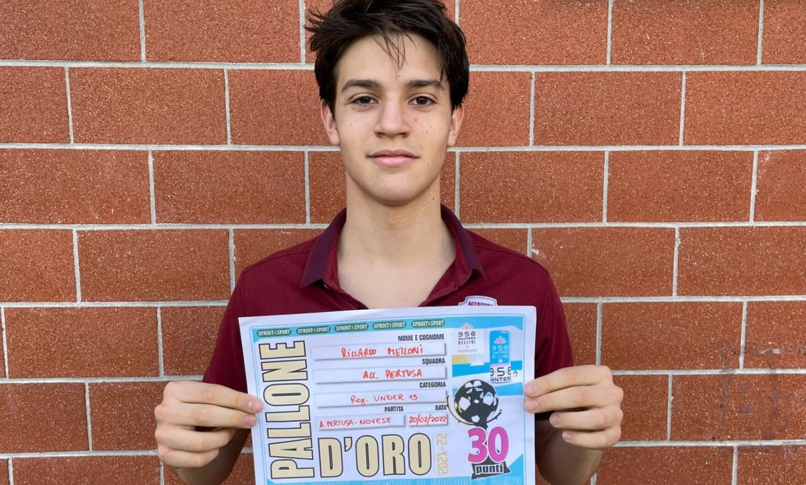 Riccardo Melloni, attaccante dell'Accademia Pertusa