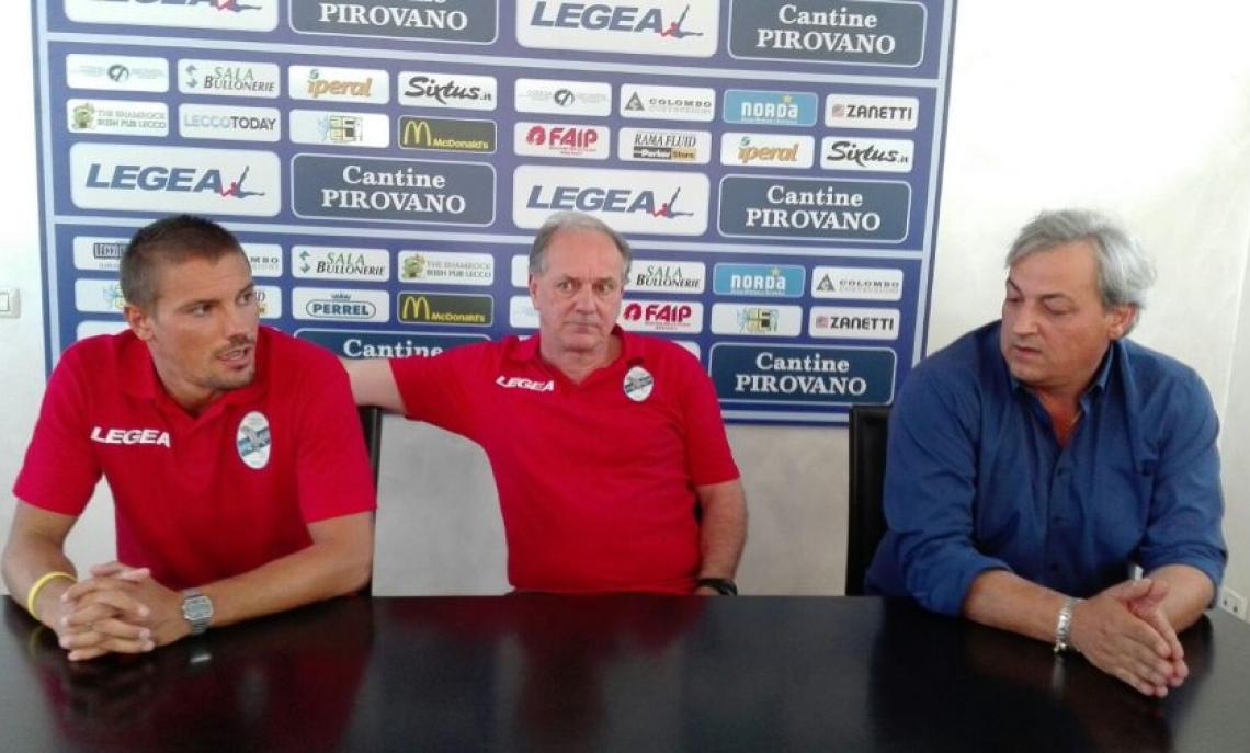 Stefano Cuoghi il giorno della presentazione a Lecco