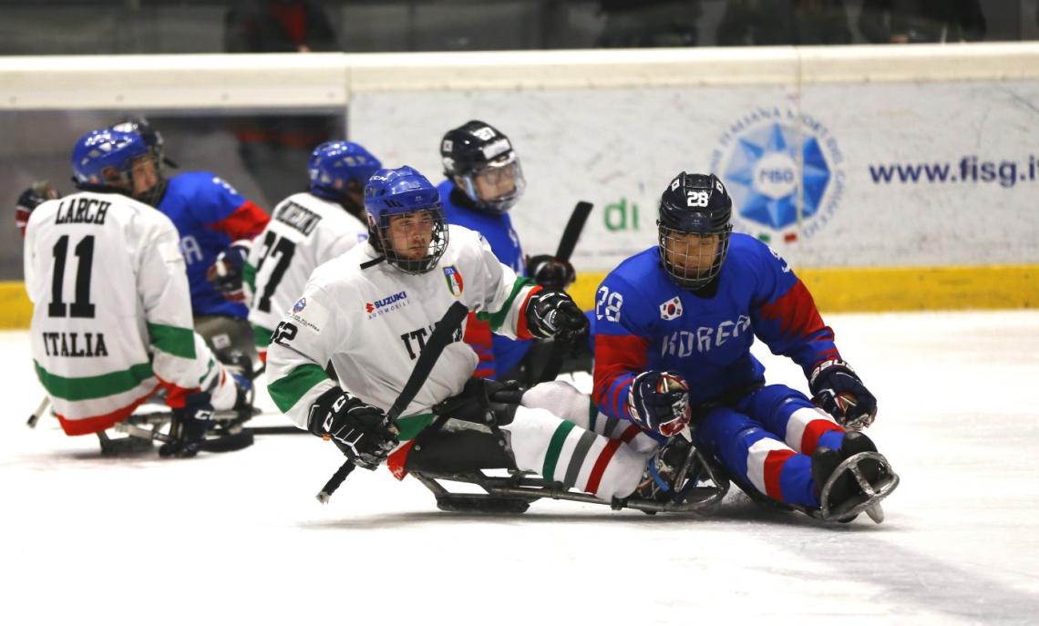 Para Ice Hockey, Italia e Corea in azione