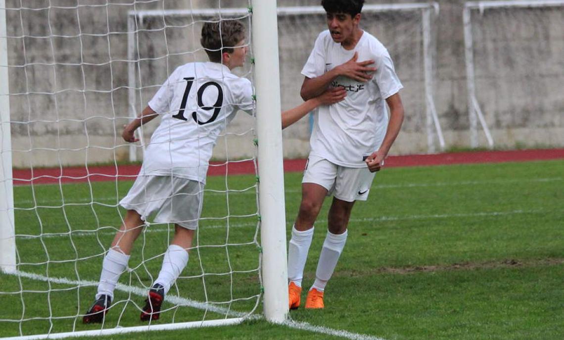 L'esultanza dopo il gol del 2-0