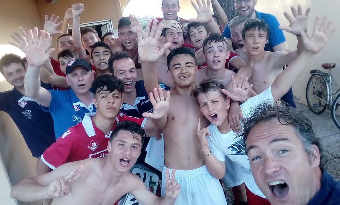 Piacenza, il selfie della vittoria