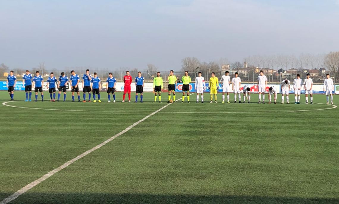 Novara - Pro Vercelli - Under 17 - Il saluto pre-gara