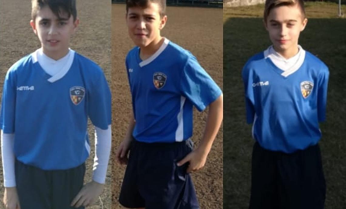 Gorla Minore-Sp.Cesate Esordienti 2008, Tommaso Sozzi, Mattia Bekshiu, Matteo Sozzi