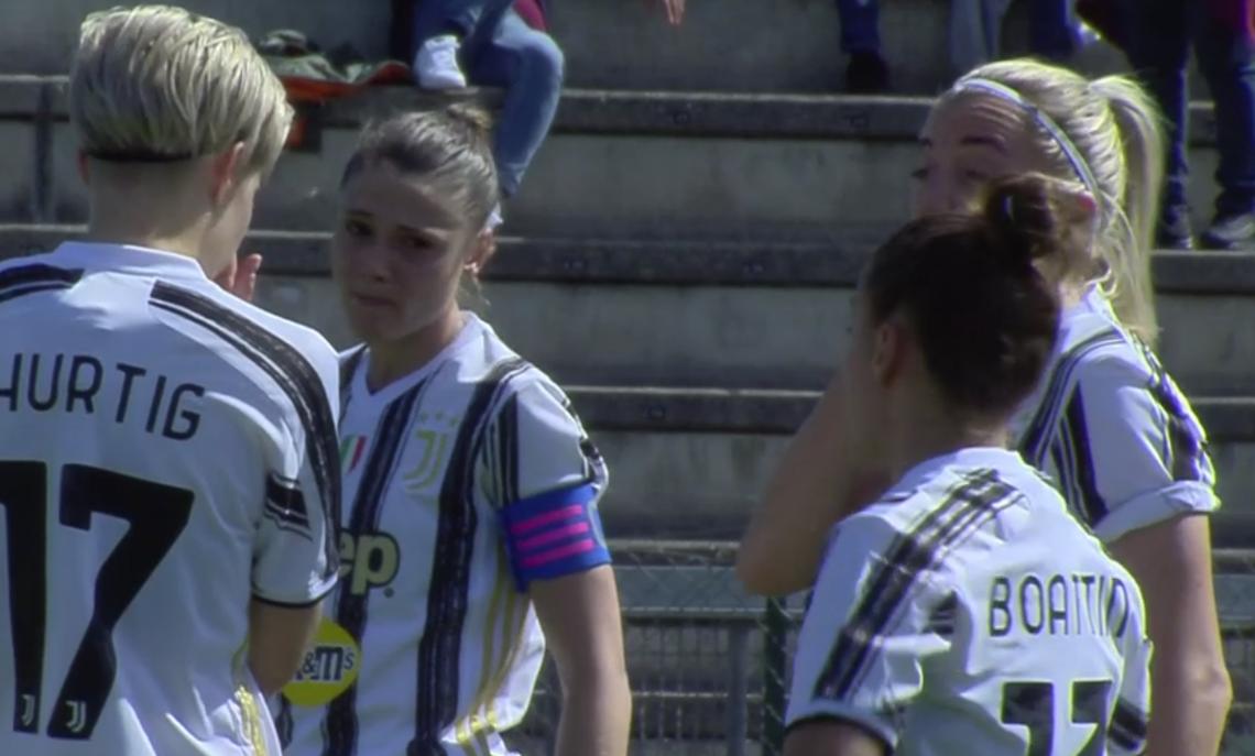 La capitana Cecilia Salvai non è convinta della prestazione della sua Juve