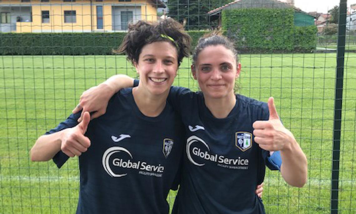 Francesca Mellano e Pamela Gueli dopo Independiente-Pinerolo