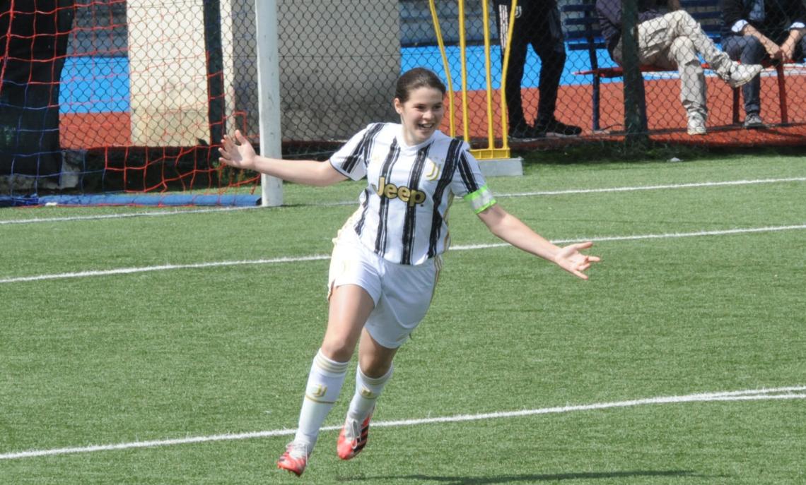 Marta Iannacone in gol nel derby (fofo Gasparini)